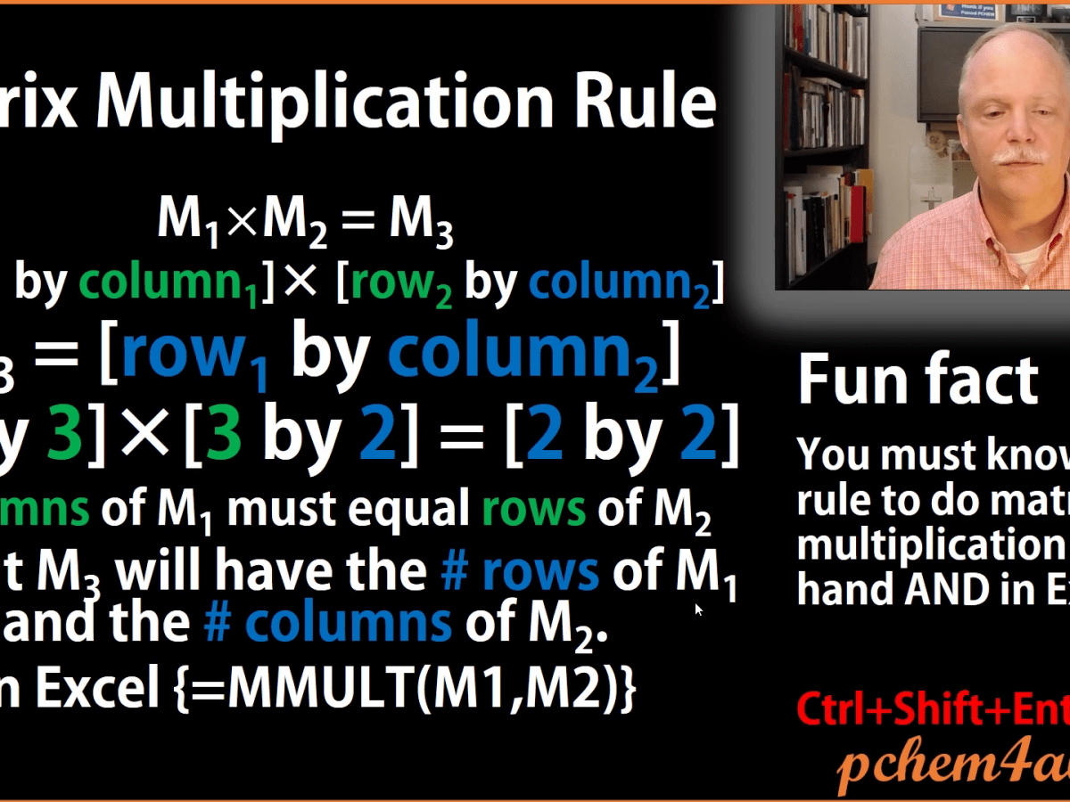 Manipulating Arrays and MMULT in&nbsp;Excel